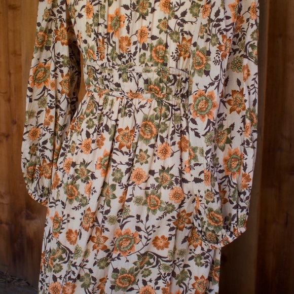 Juillet 100% Cotton Merritt Maxi Dress In Oona Sunflower Print Woman's Size M - Picture 15 of 17